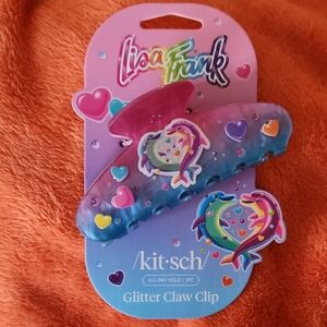 Lisa Frank Dancing Dolphins Glitter Claw Clip